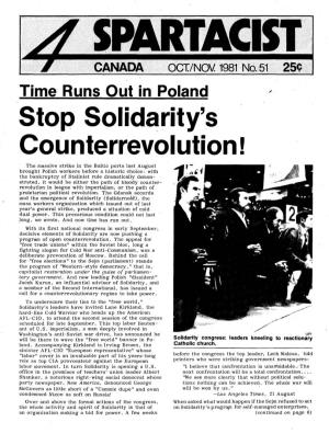 Stop Solidarity's Counterrevolution!