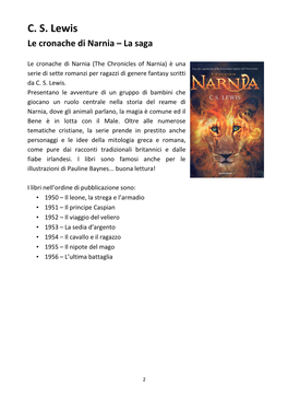 CS Lewis Le Cronache Di Narnia