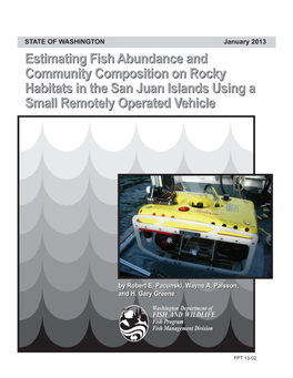 Estimating Fish Abundance and Community Composition on Rocky Habitats in the San Juan Islands Using a Small Remotely Operated Vehicle