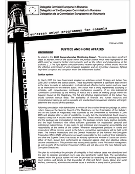 Justice and Home Affairs Background