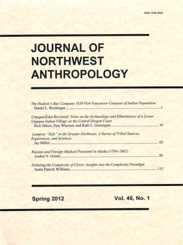 Journal of Northwest Anthropology