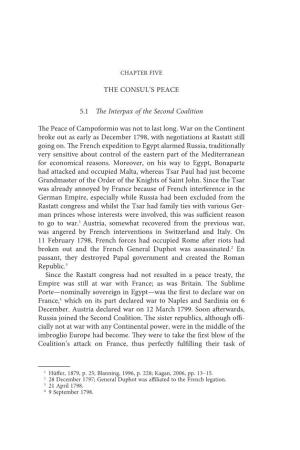 The Consul's Peace 5.1 the Interpax of the Second Coalition the Peace Of