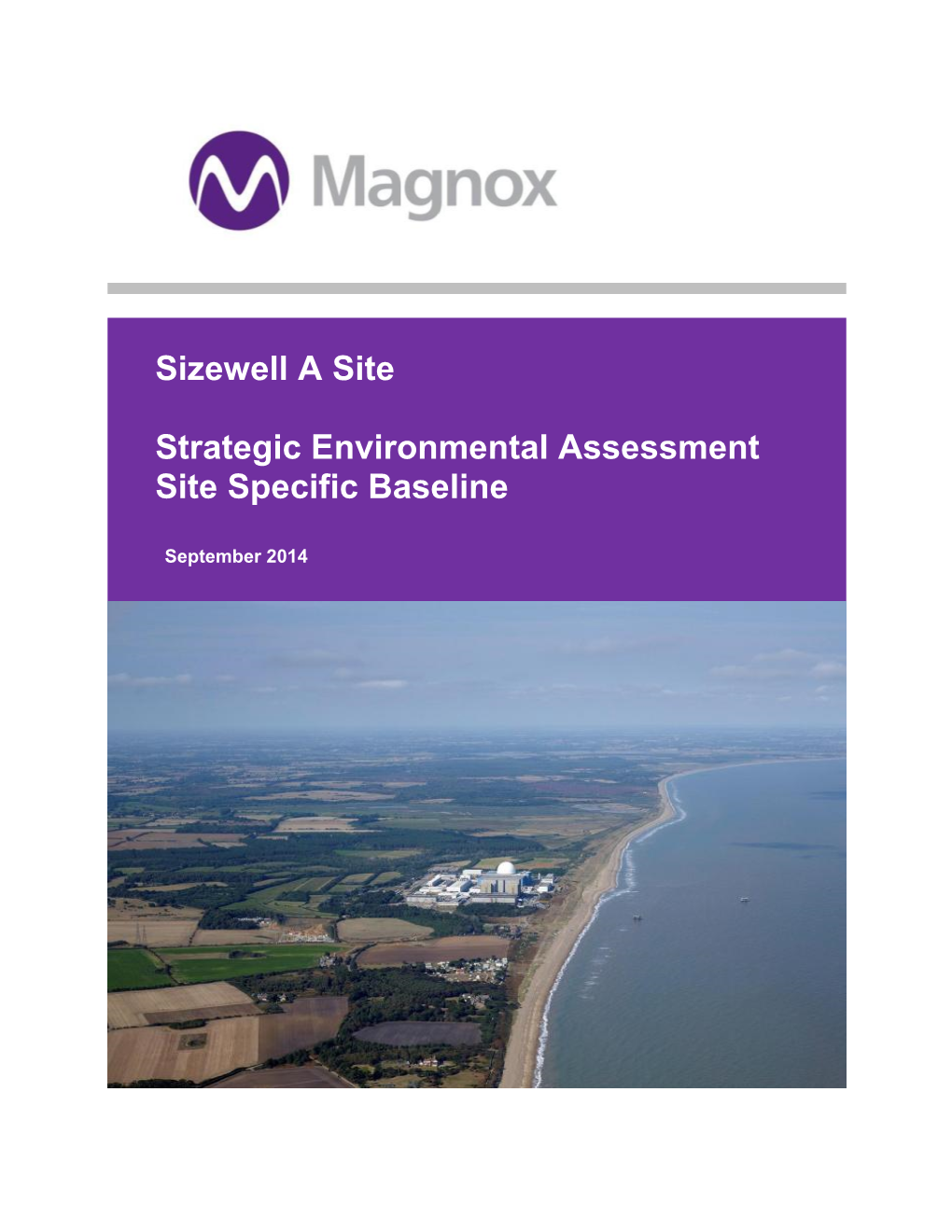 Sizewell a Site Strategic Environmental Assessment Site