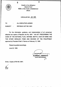 OCA Circular No. 37-1998