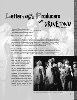 Urinetown: the Musical Draws on That Tradition