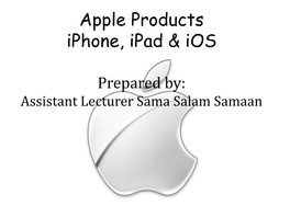 Apple Products Iphone, Ipad &