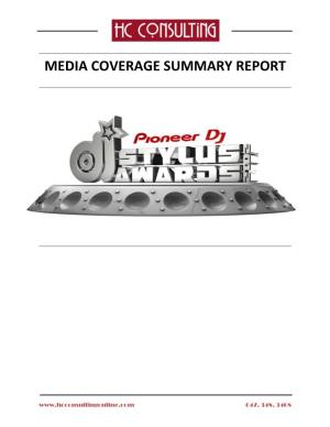 Media Coverage Summary Report