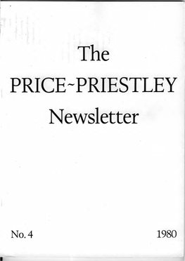 Price-Priestley Newsletter 4(1980)