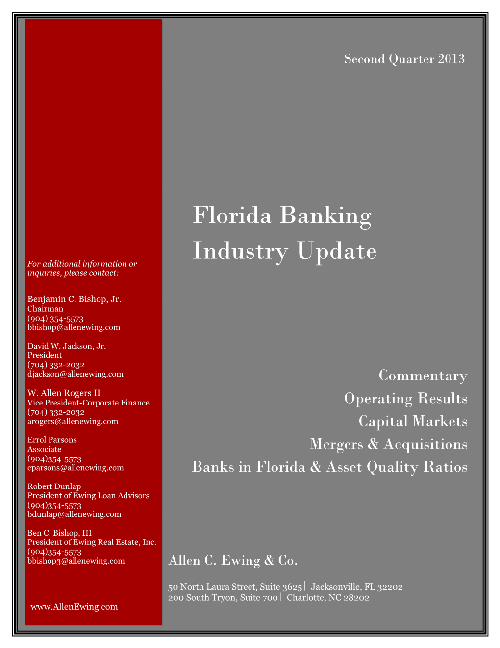 Florida Banking Industry Update