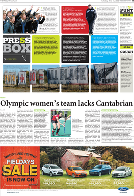 Olympic Women's Team Lacks Cantabrian