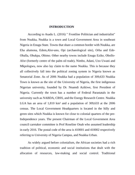 " Frontline Politician and Industrialist" from Nsukka, Nsukka Is a Town and Local Government Area in Southeast Nigeria in Enugu State