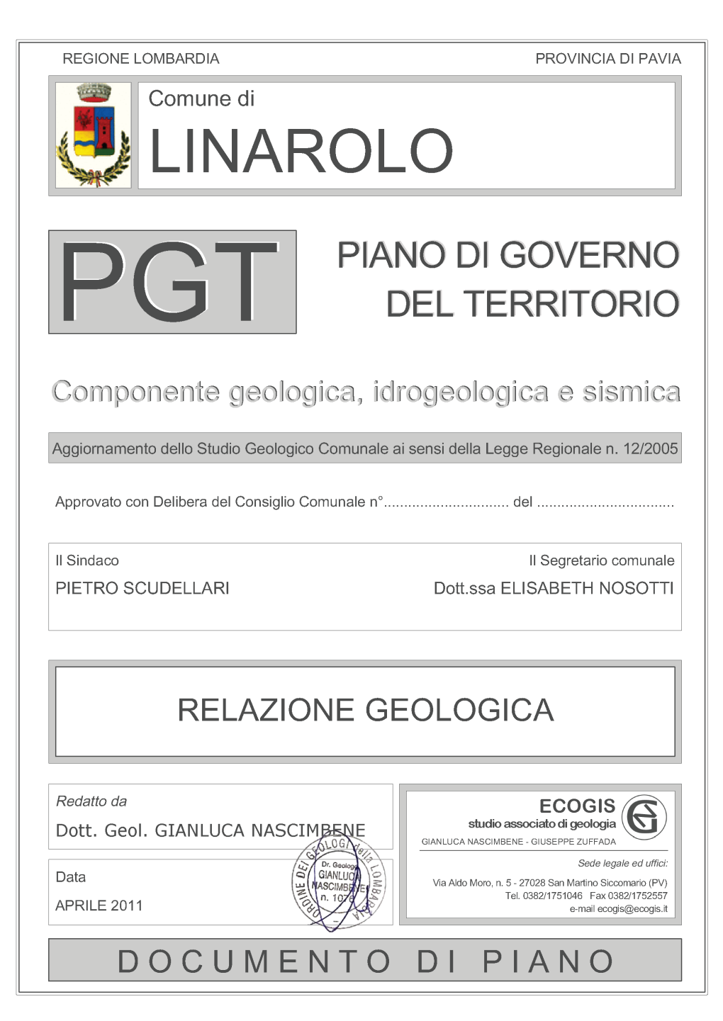 PGT RELAZIONE Linarolo