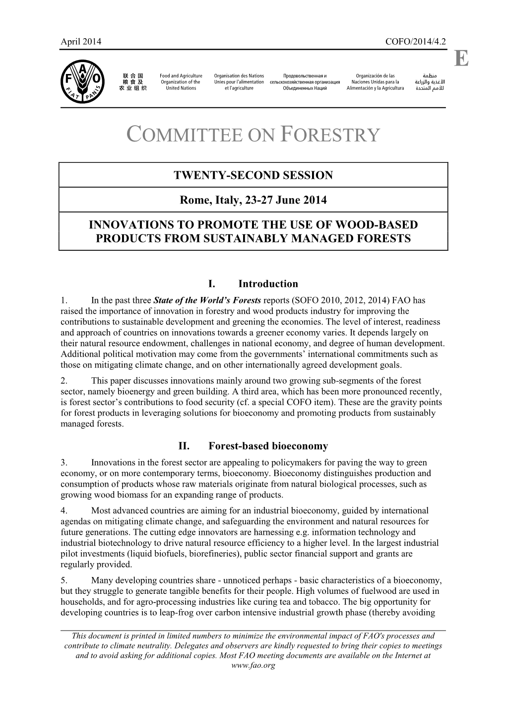 Committee on Forestry