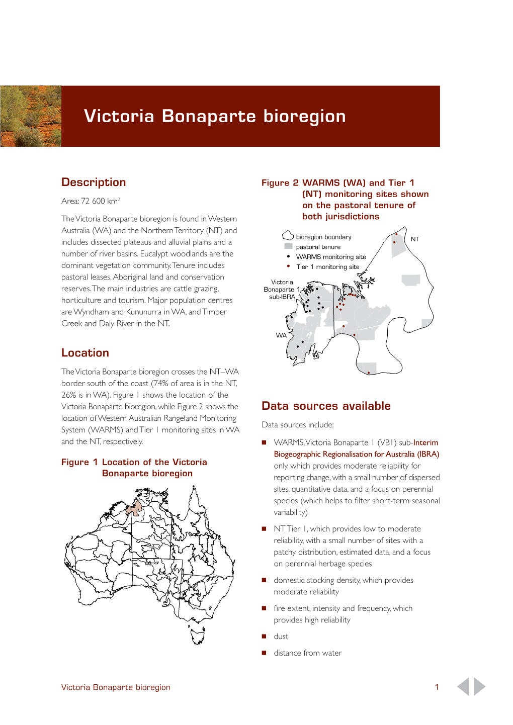 Victoria Bonaparte Bioregion