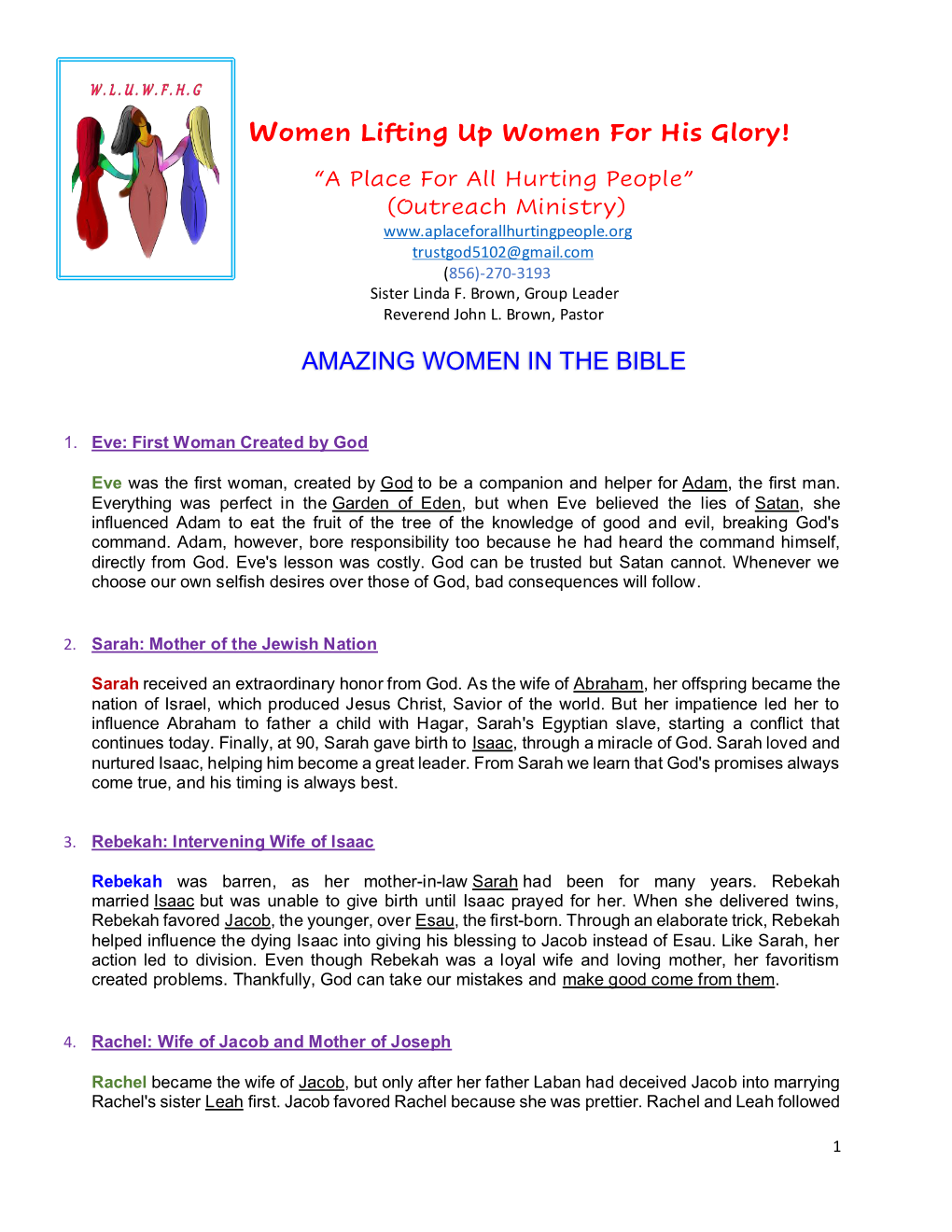 Amazing Women in the Bible