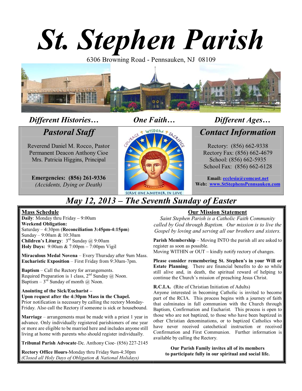 St. Stephen Parish 6306 Browning Road ­ Pennsauken, NJ 08109