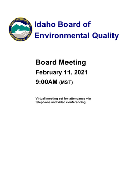 Idaho Board of Environmental Quality