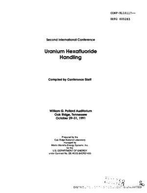Uranium Hexafluoride Handling