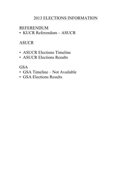 2013 Elections Information Referendum • Kucr