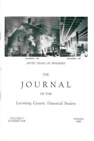 Journal of the Lycoming County Historical Society, Spring 1968