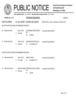 Broadcast Applications 4/2/2013