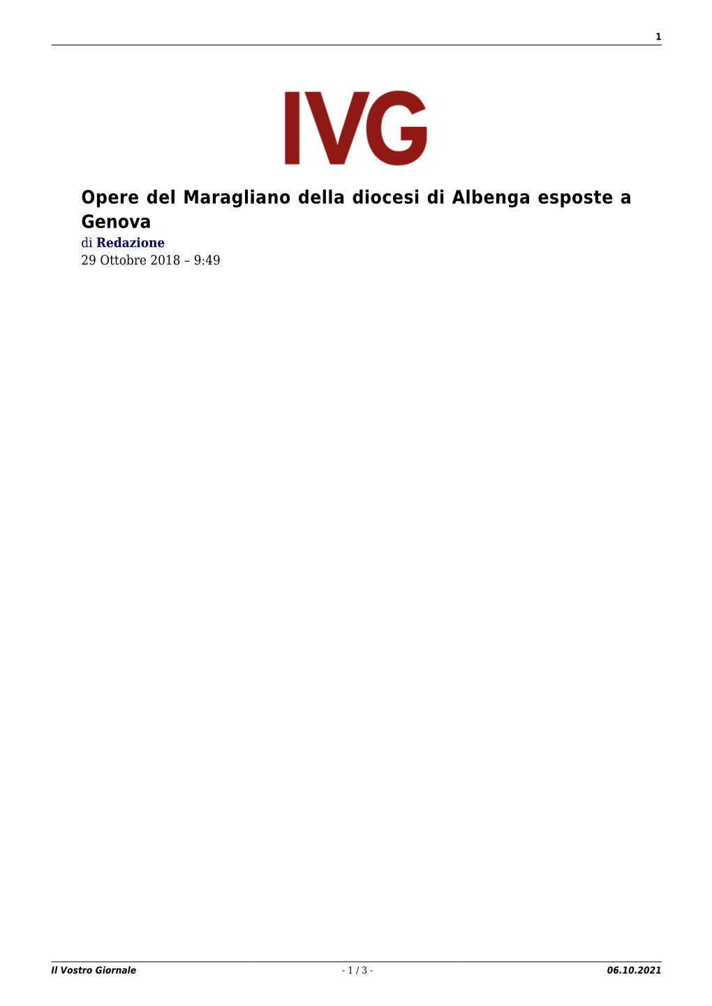 Il Vostro Giornale - 1 / 3 - 06.10.2021 2