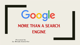 Google More Than a Search Tool