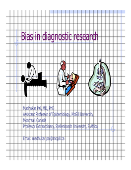 Bias in Diagnostic Research
