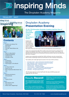 Droylsden Academy Presentation Evening