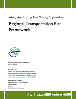 Regional Transportation Plan Framework I ITS System Needs