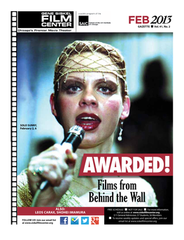 Awarded! Films from Behind the Wall