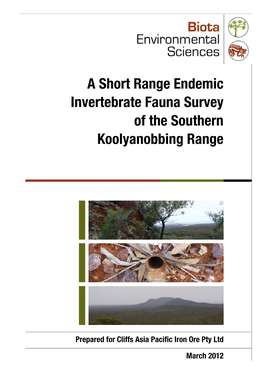 Southern Koolyanobbing Range SRE Survey V2.1.Docx 3