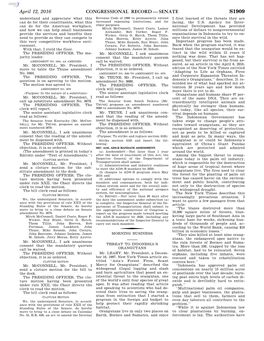 Congressional Record—Senate S1909