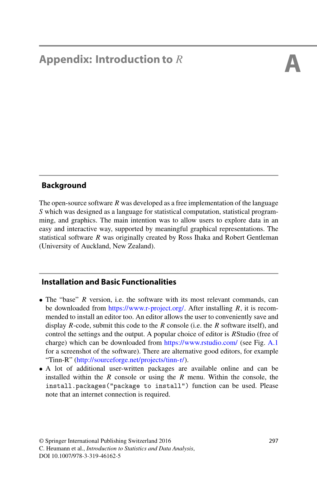 Appendix: Introduction to R A