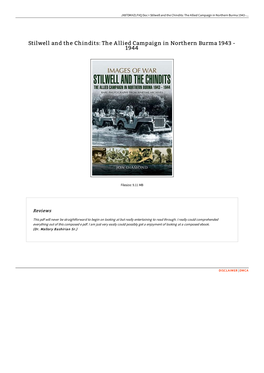 Download Ebook &gt; Stilwell and the Chindits: the Allied