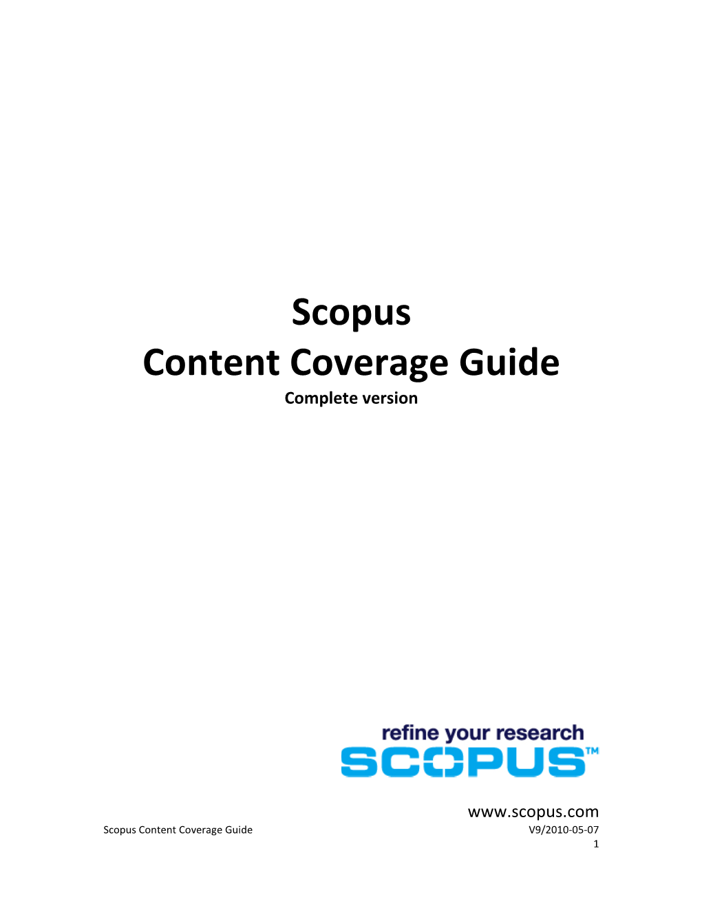 Scopus Content Coverage Guide Complete Version