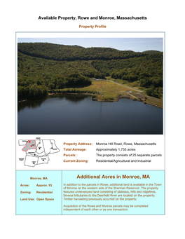 Additional Acres in Monroe, MA