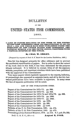 Bulletin of the United States Fish Commission Seattlenwf