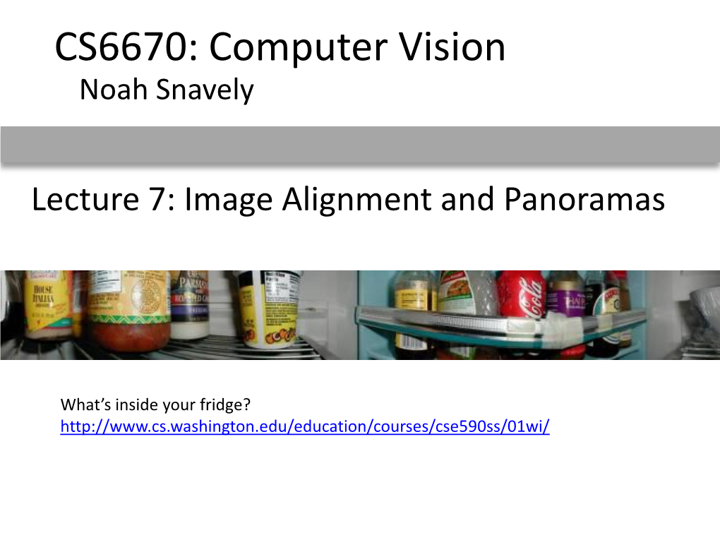 Homography (Or Planar Perspective Map)