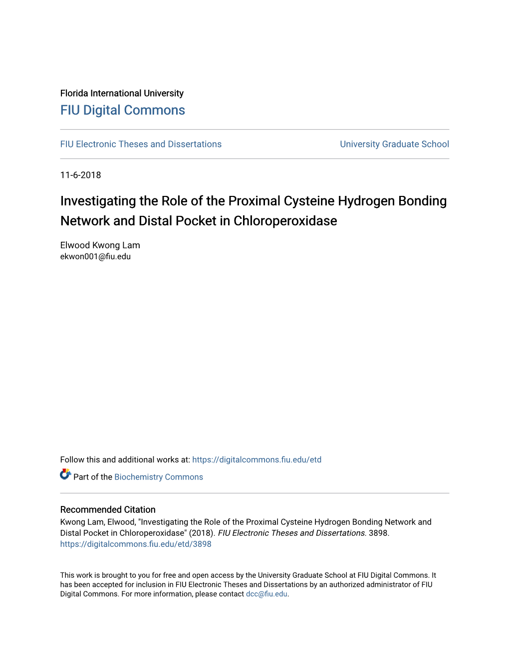 Investigating the Role of the Proximal Cysteine Hydrogen Bonding Network and Distal Pocket in Chloroperoxidase