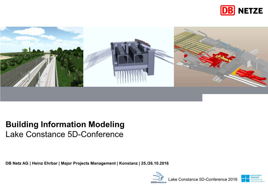 Building Information Modeling Lake Constance 5D-Conference
