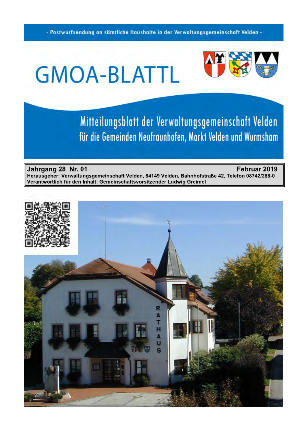 Gmoa-Blattl, Ausgabe 1/2019