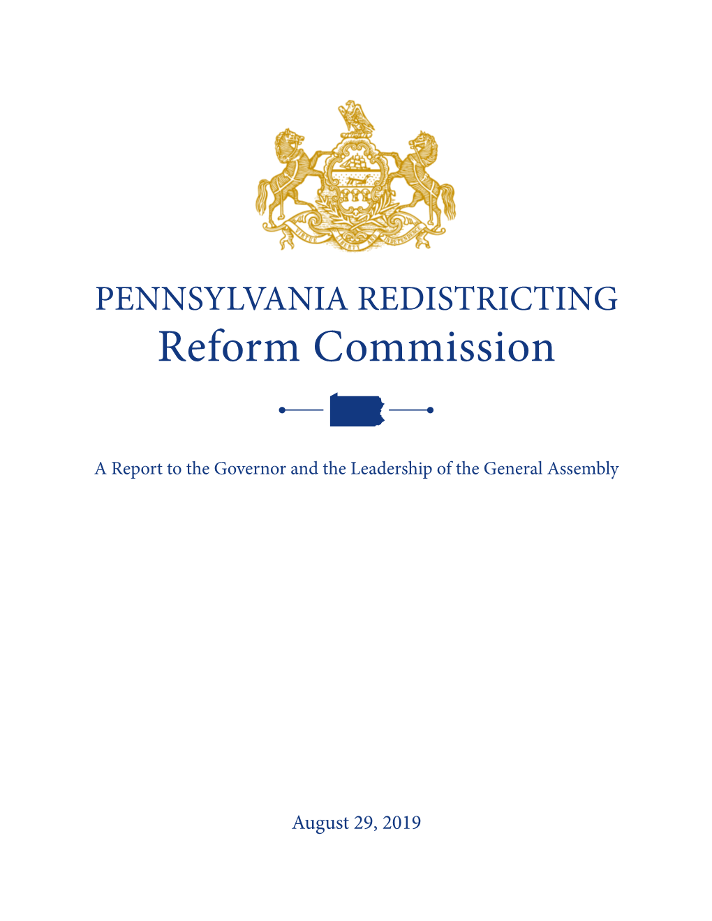 PENNSYLVANIA REDISTRICTING Reform Commission