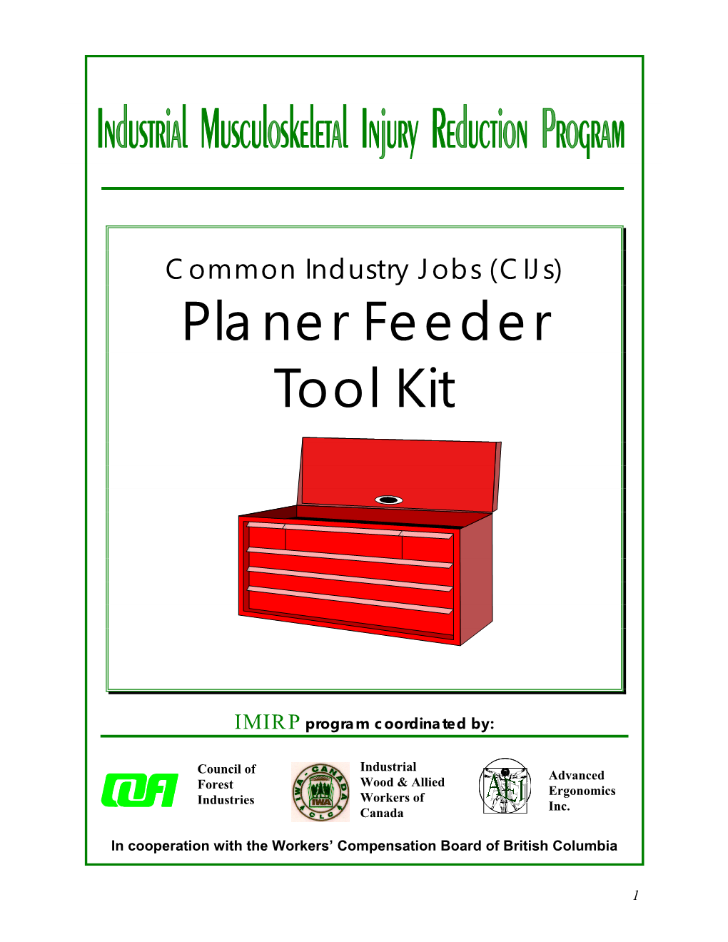 Planer Feeder Tool Kit