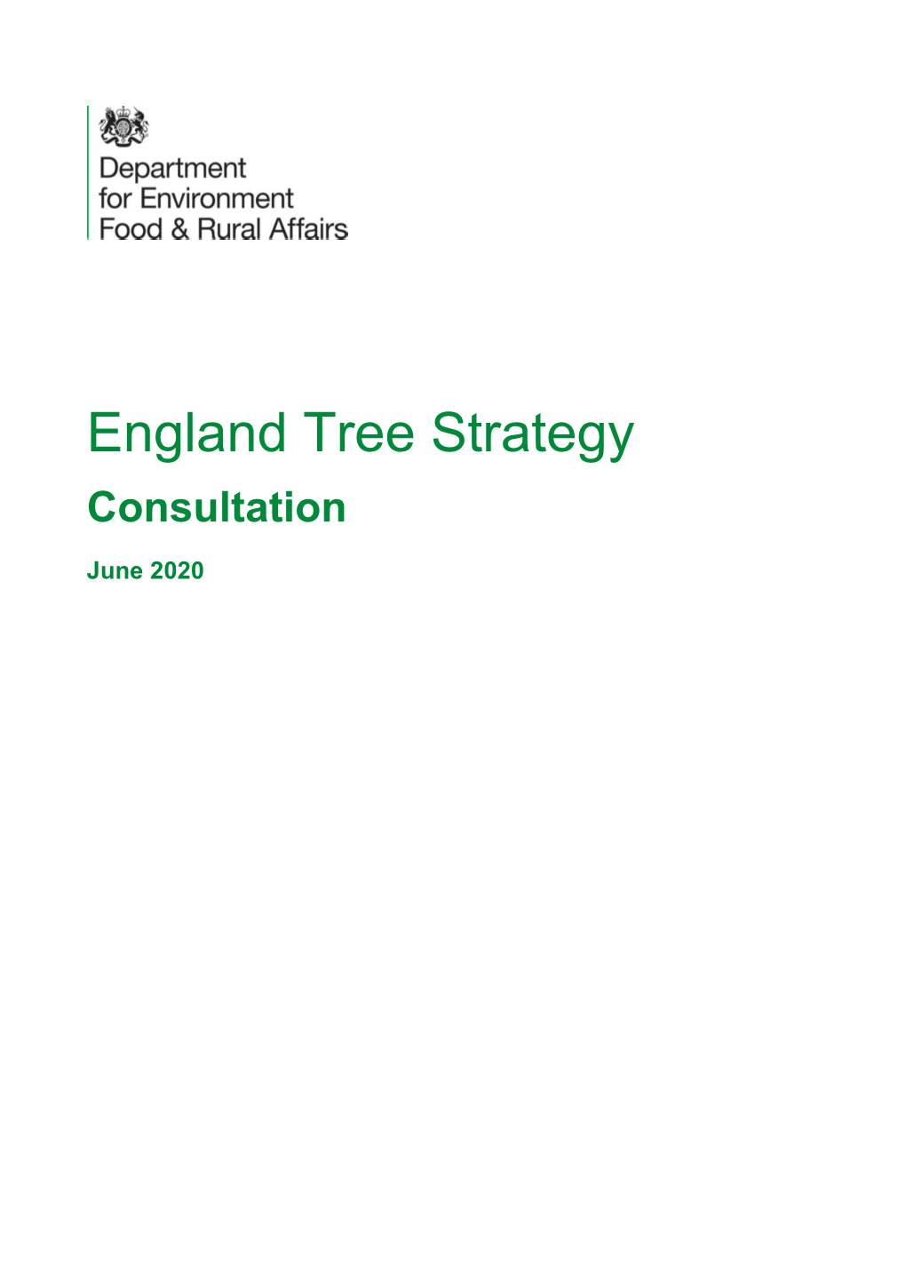 England Tree Strategy Consultation