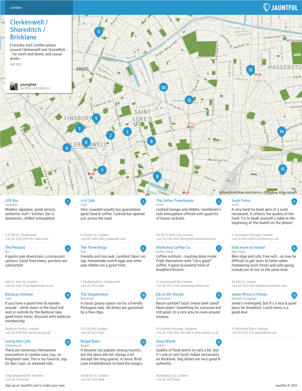 Clerkenwell / Shoreditch / Bricklane