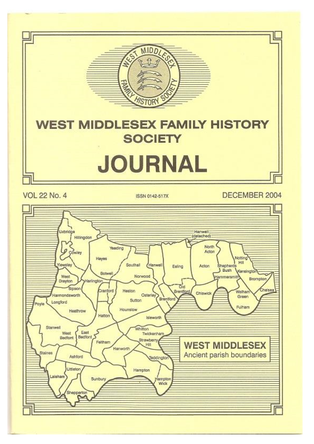 Hampton, Middlesex TW18 1EF Membership@West-Middlesex-Fhs.Org.Uk Editor Mrs Pam Smith 23 Worple Road, Ashford, Middlesex TW15 1DT Editor@West-Middlesex-Fhs.Org.Uk