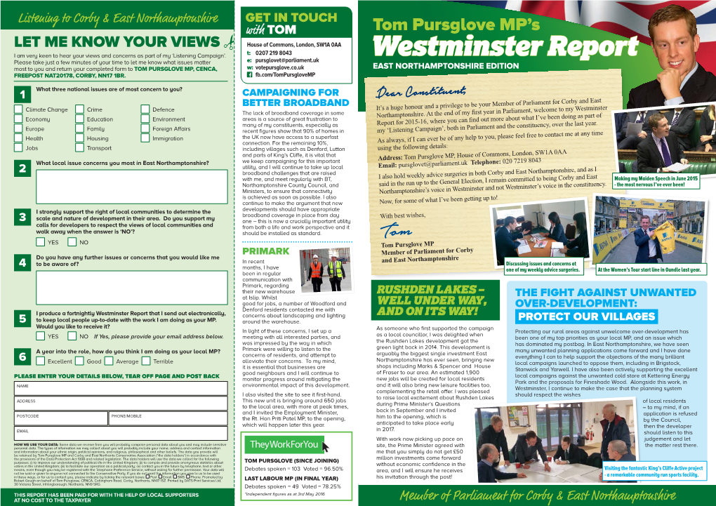 Westminster Report