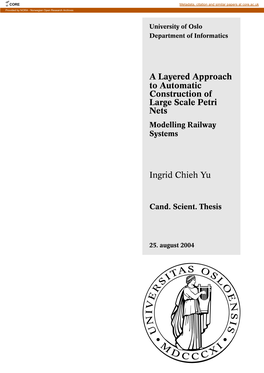A Layered Approach to Automatic Construction of Large Scale Petri Nets Modelling Railway Systems