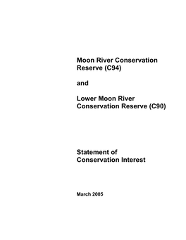 C94) and Lower Moon River Conservation Reserve (C90